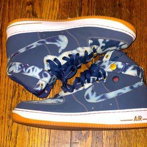 Air Force 1 acid wash denim